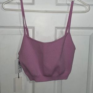 Babaton knit cropped tank